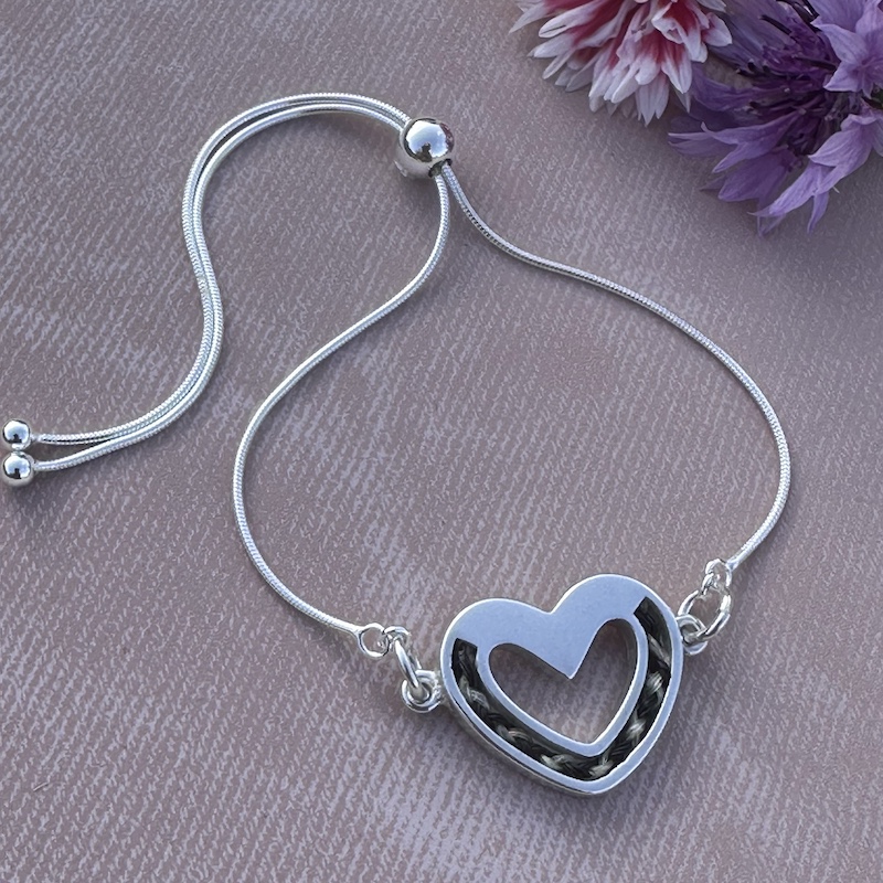 Petite Forever Heart Slider Bracelet
